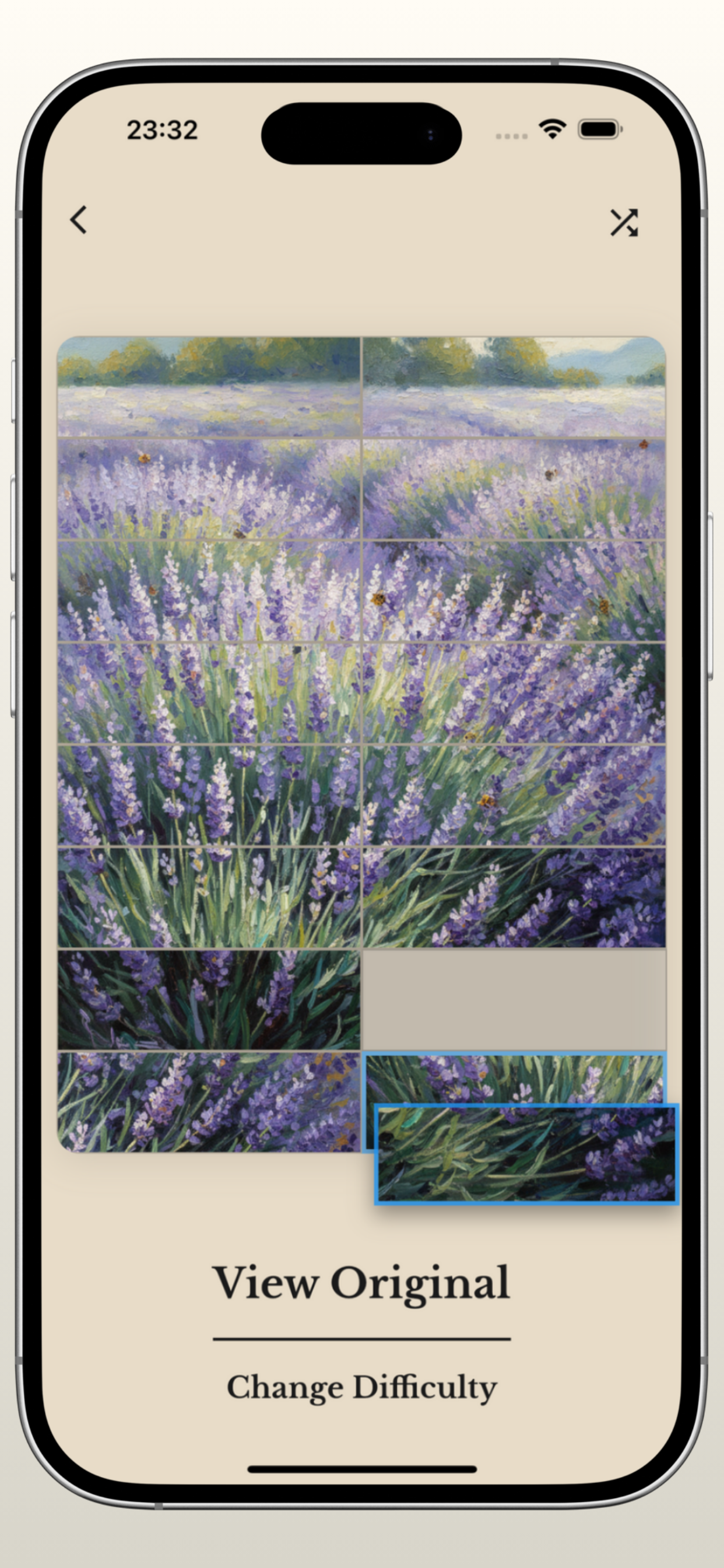 The Art of Flora - Flower puzzle game screenshot showing beautiful botanical art puzzles and jigsaw gameplay