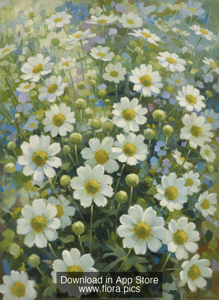 Flannel Flower - Actinotus helianthi flower puzzle art
