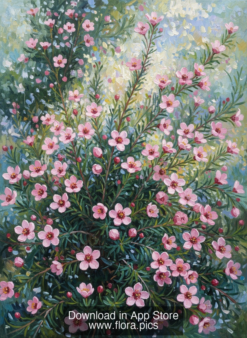 Geraldton Wax - Chamelaucium uncinatum flower puzzle art