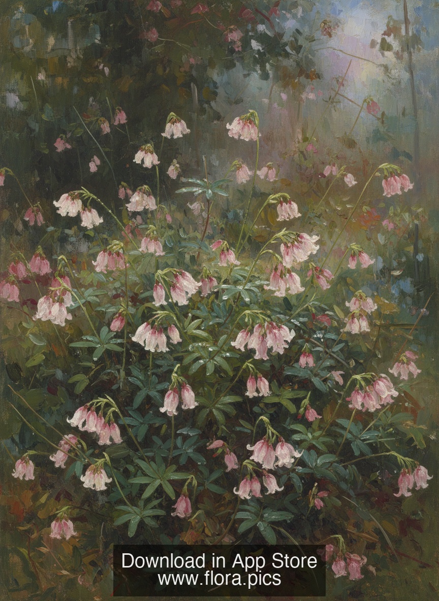 Twinflower - Linnaea borealis flower puzzle art