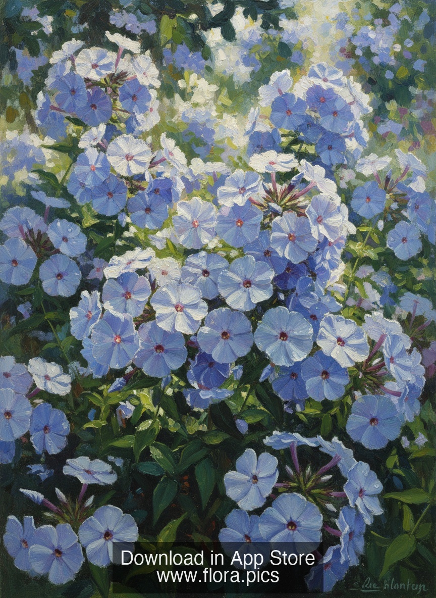 Wild Blue Phlox - Phlox divaricata flower puzzle art
