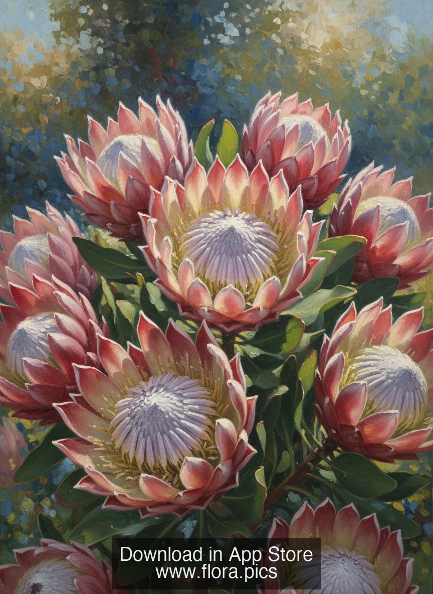 King Protea - Protea cynaroides flower puzzle art