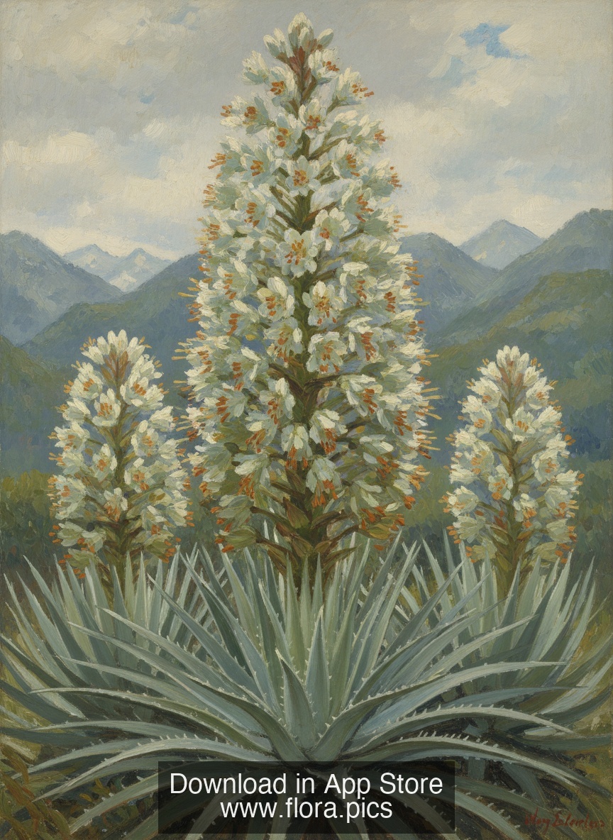 Queen of the Andes - Puya raimondii flower puzzle art
