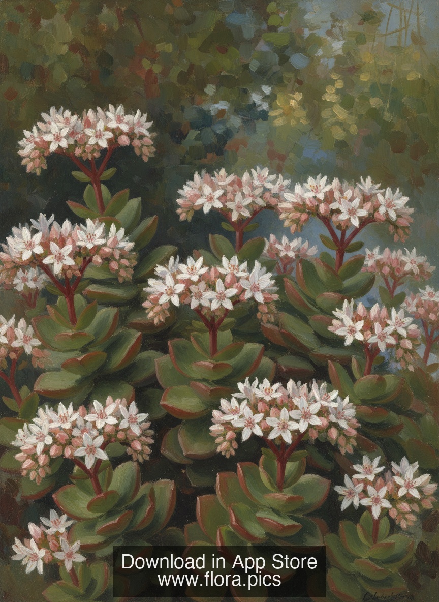 Australian Crassula - Crassula sieberiana flower puzzle art