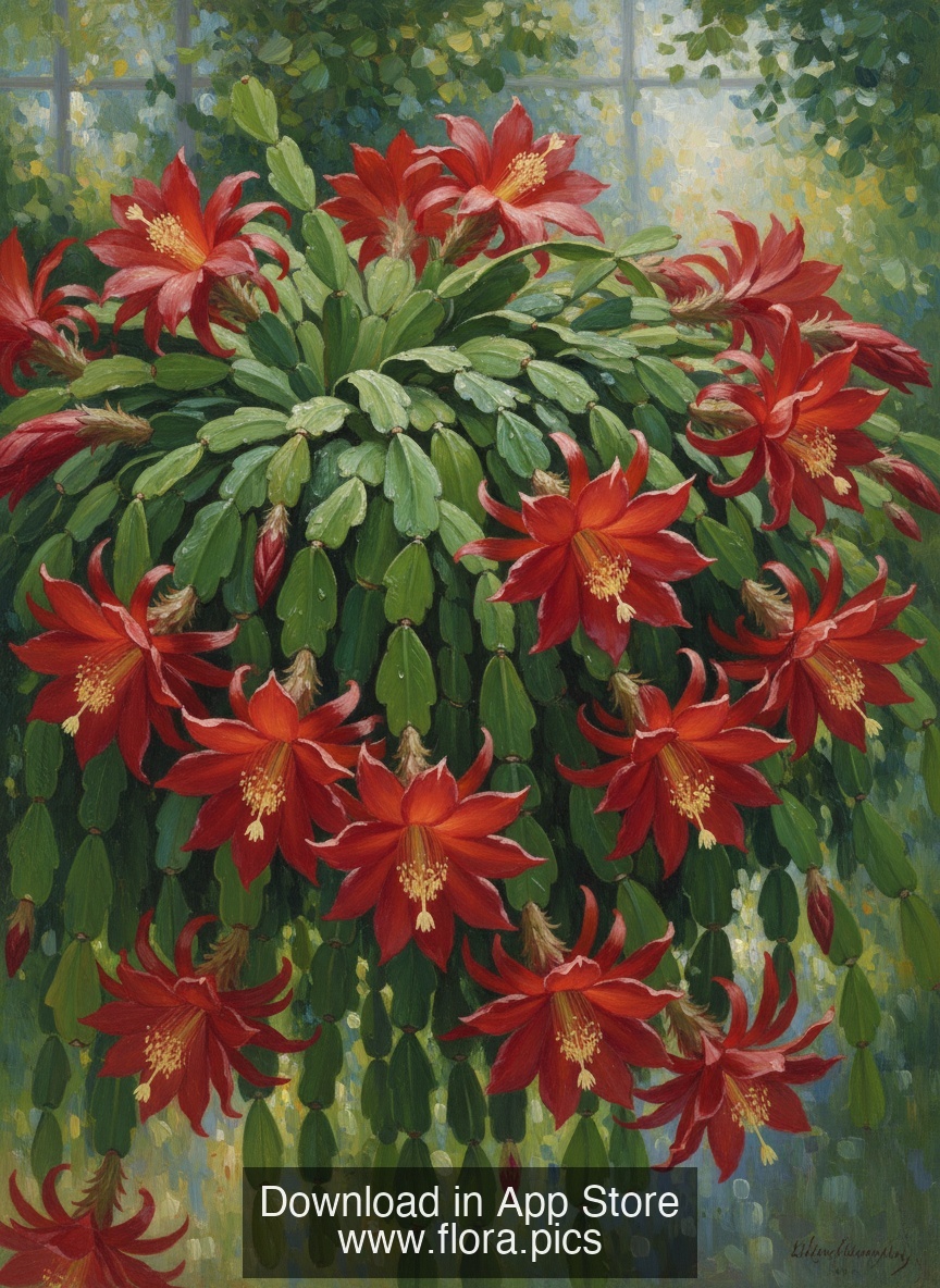 Orchid Cactus - Disocactus ackermannii flower puzzle art