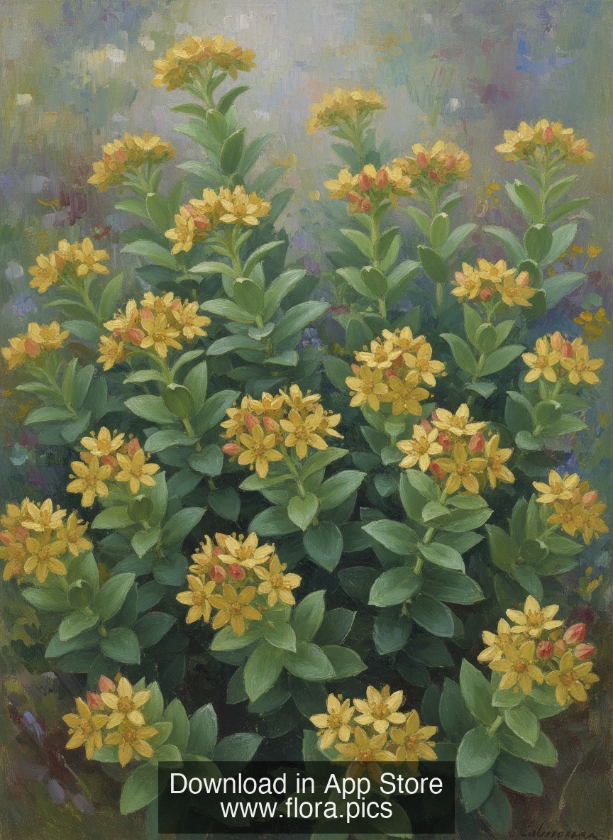 Roseroot - Rhodiola rosea flower puzzle art