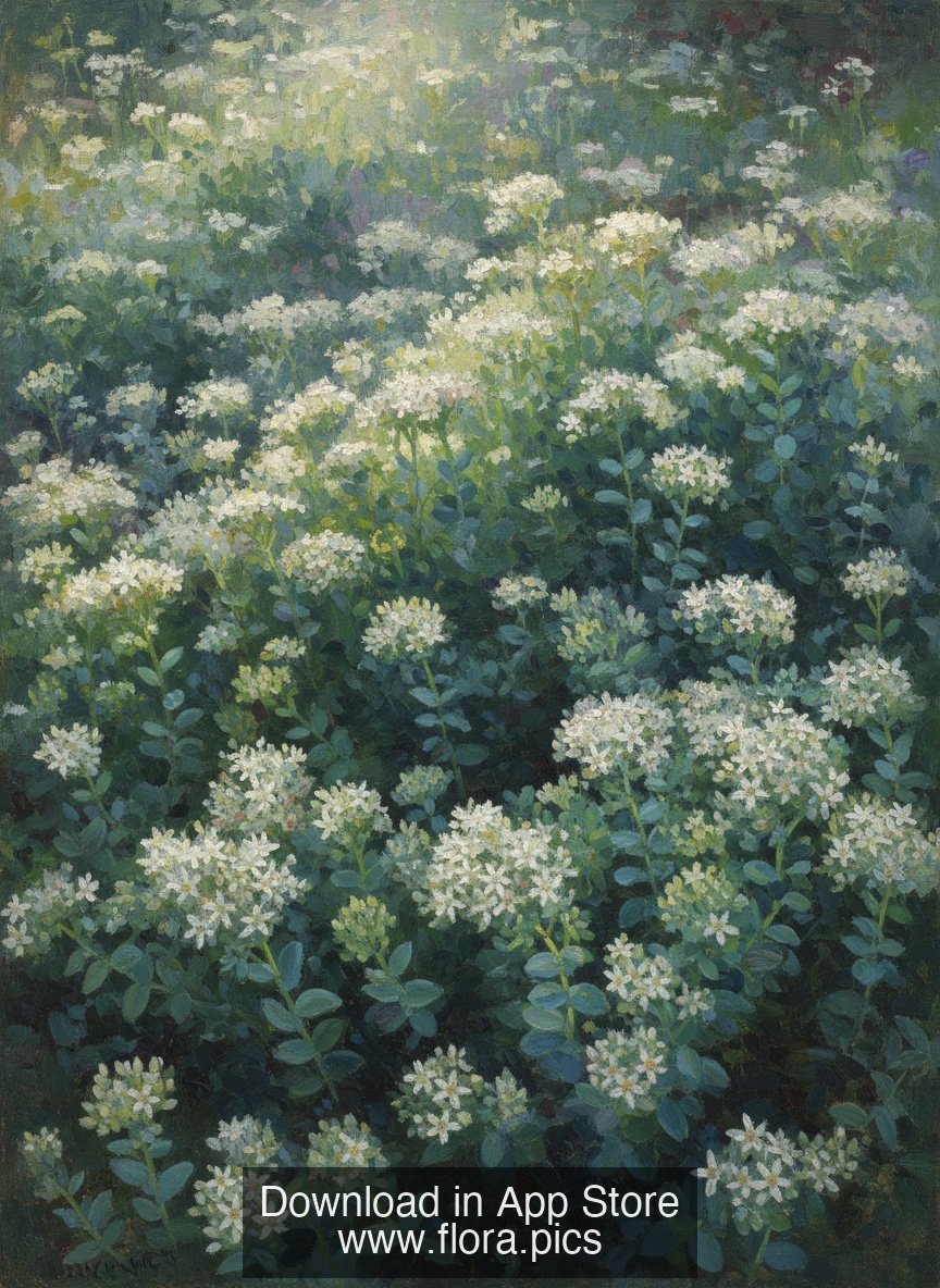 White Stonecrop - Sedum album flower puzzle art