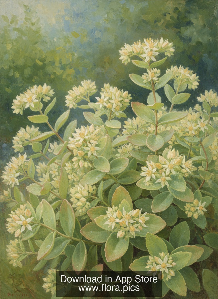Annual Stonecrop - Sedum annuum flower puzzle art