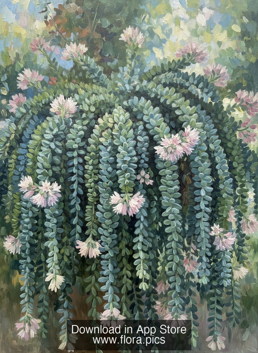 Burro's Tail - Sedum morganianum flower puzzle art