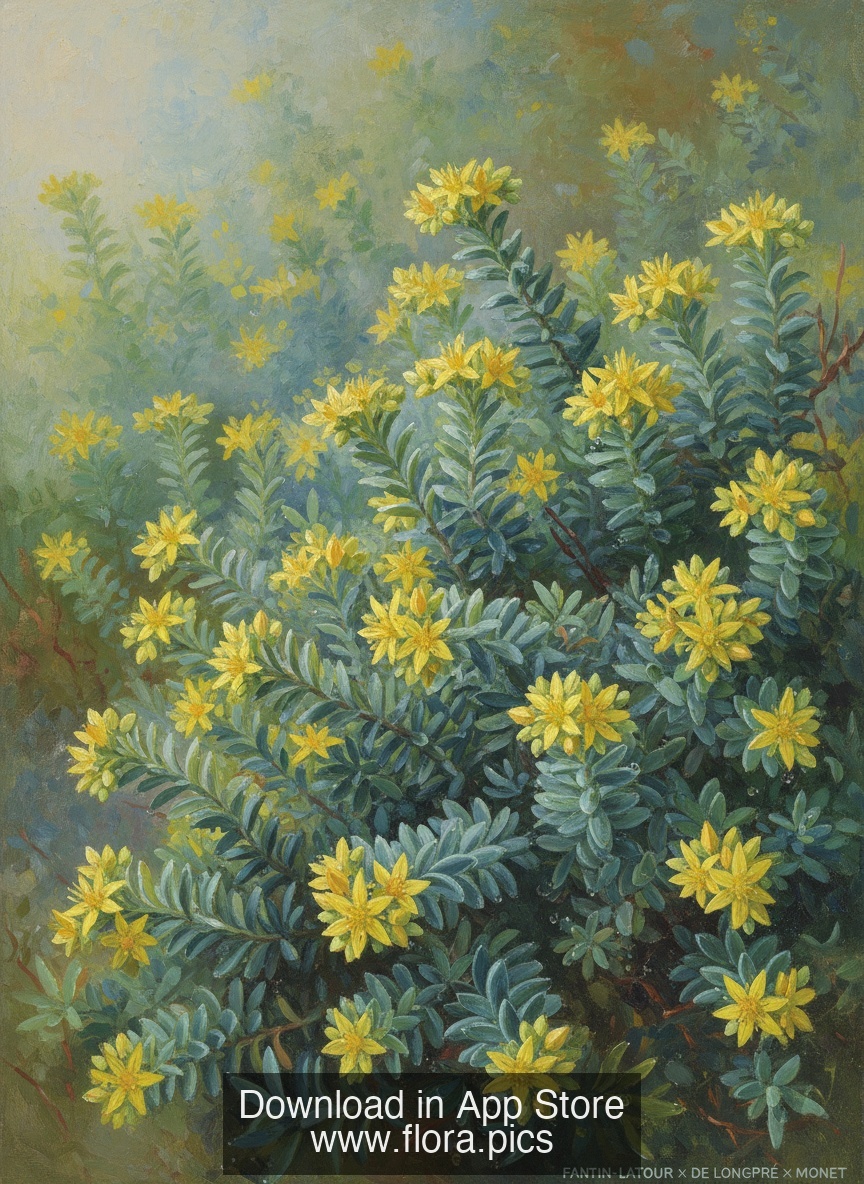 Rock Stonecrop - Sedum rupestre flower puzzle art