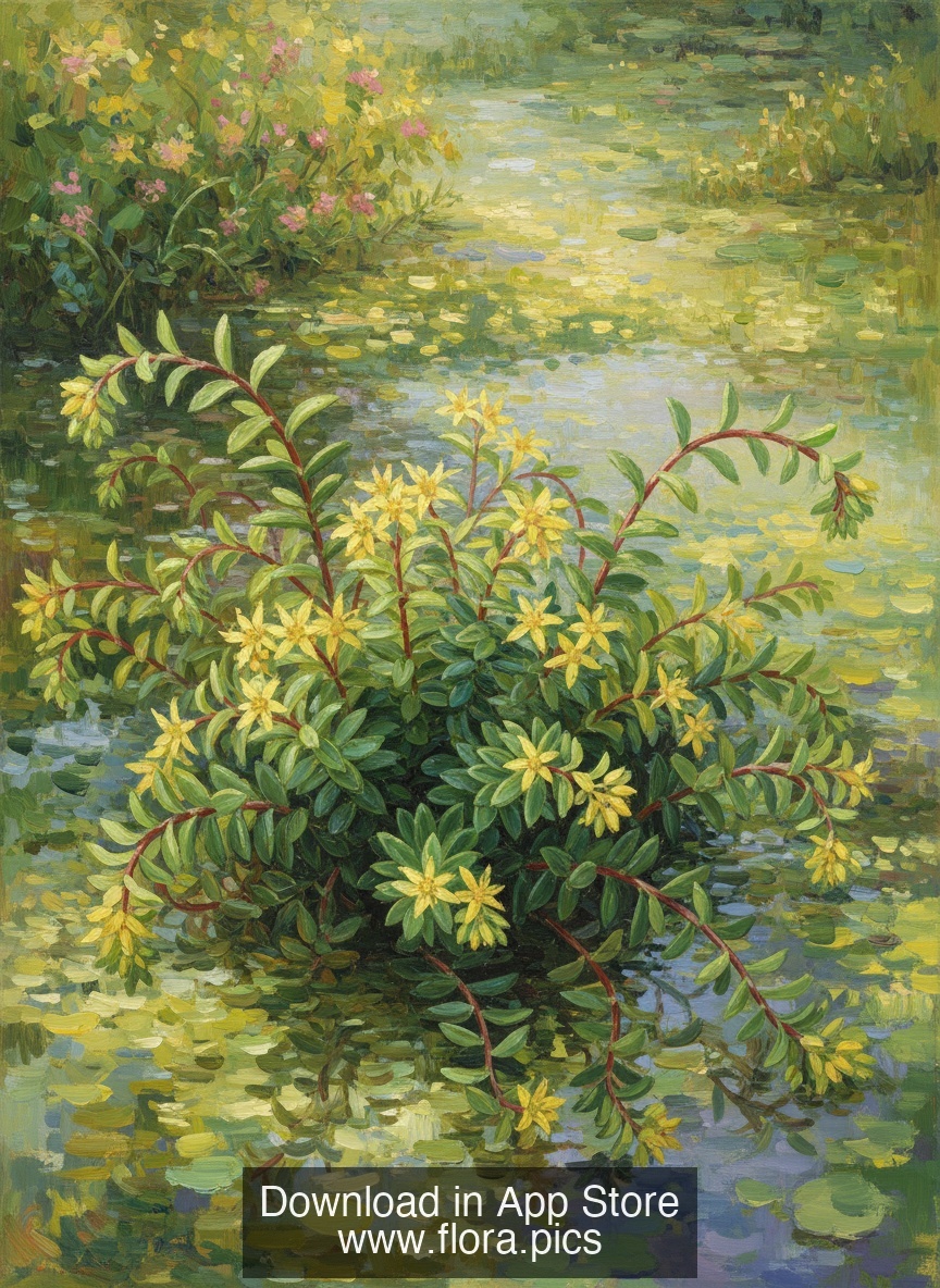 Stringy Stonecrop - Sedum sarmentosum flower puzzle art
