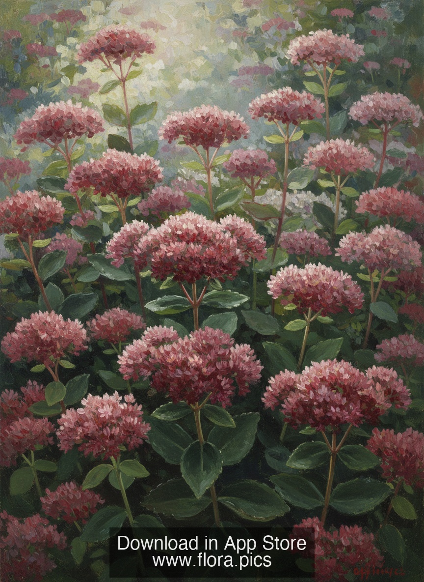 Orpine - Sedum telephium flower puzzle art