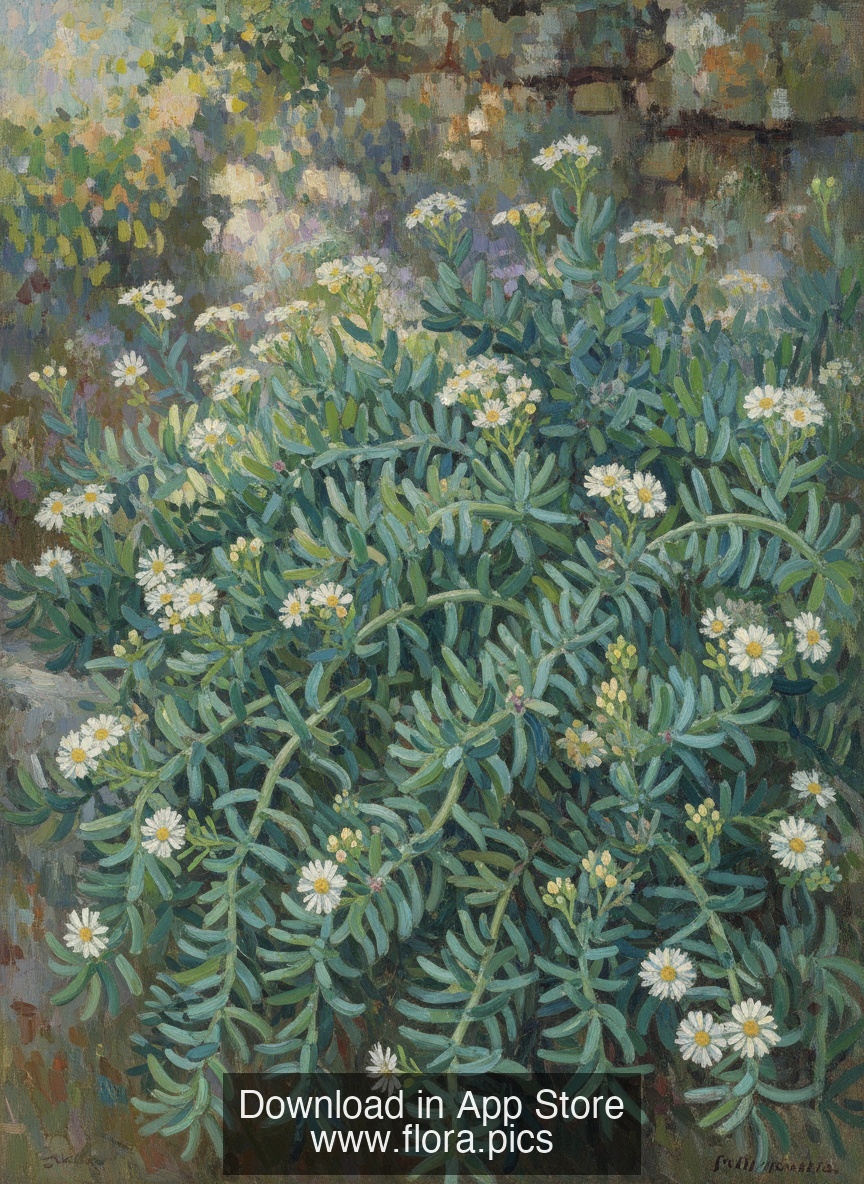 Blue Chalk Sticks - Senecio serpens flower puzzle art