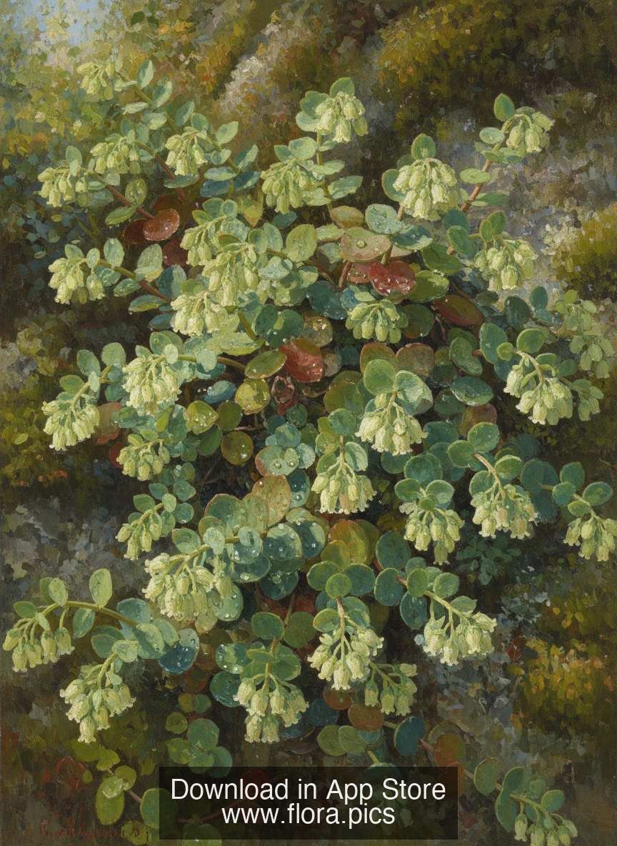 Navelwort - Umbilicus rupestris flower puzzle art